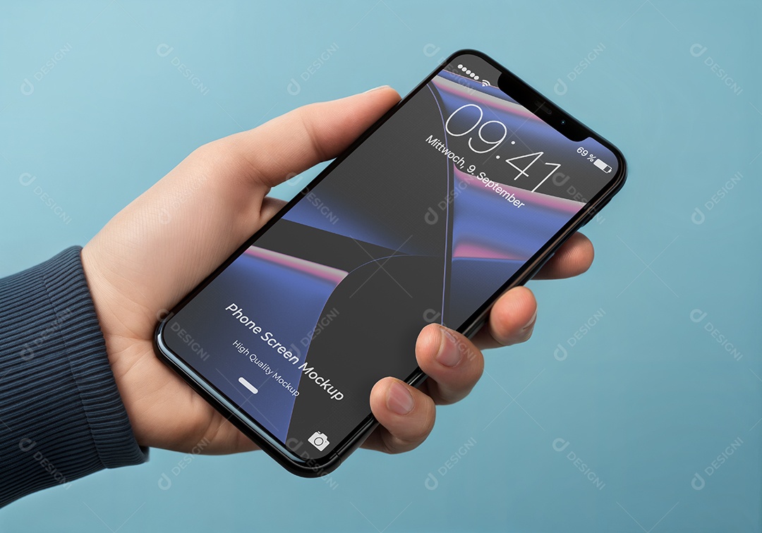 IPhone Celular Smartphone Mockup PSD Ediável