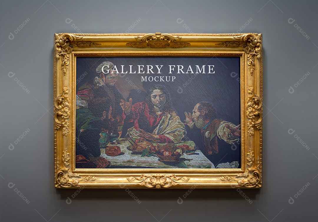 Mockup Galeria de Artes PSD Editável