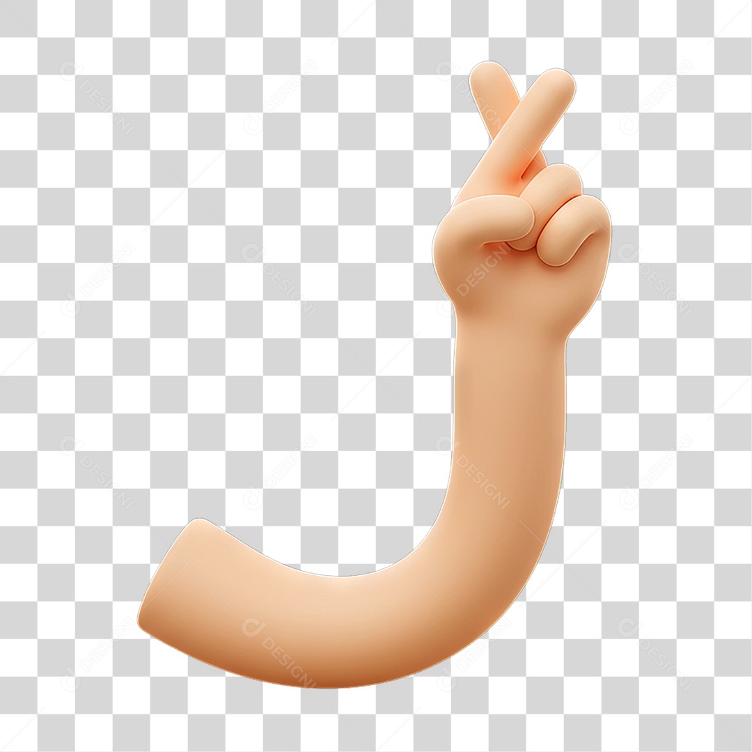 Elemento 3D Mão Fazendo Gestos Movimentos PNG Transparente