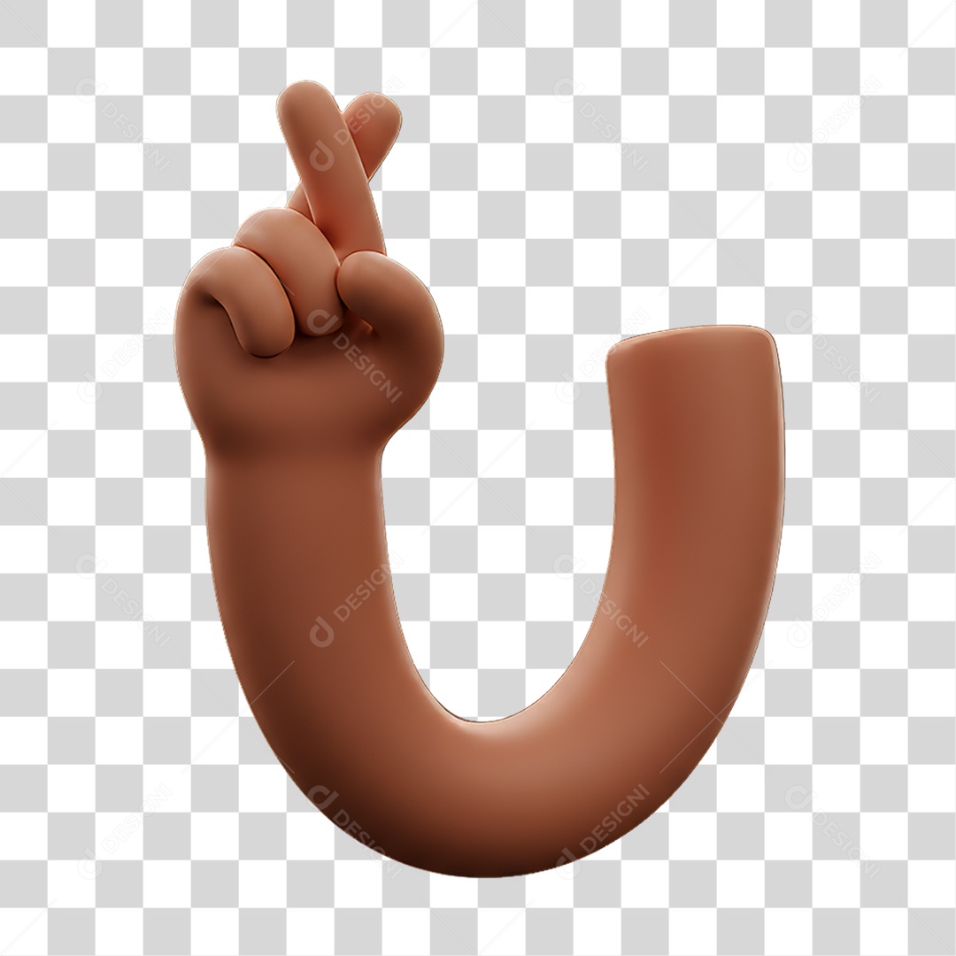 Elemento 3D Mão Fazendo Gestos Movimentos PNG Transparente