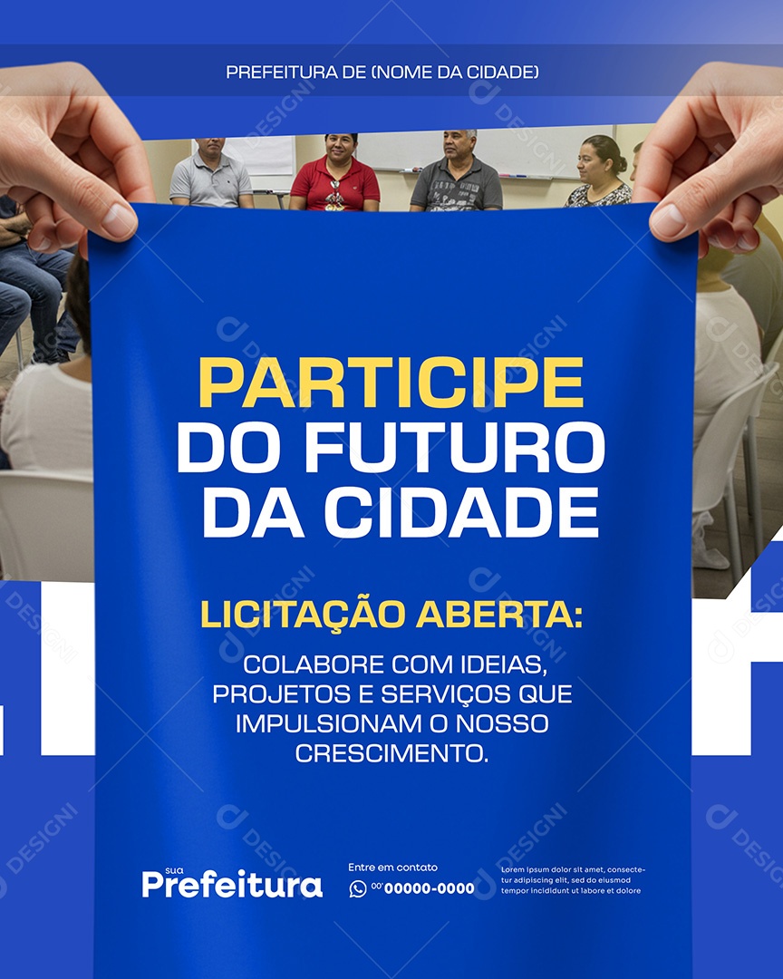 Prefeitura Participe do Futuro da Cidade Social Media PSD Editável