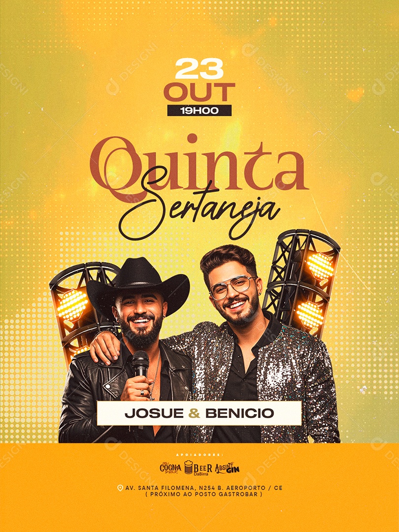 Flyer Quinta Sertaneja Social Media PSD Editável