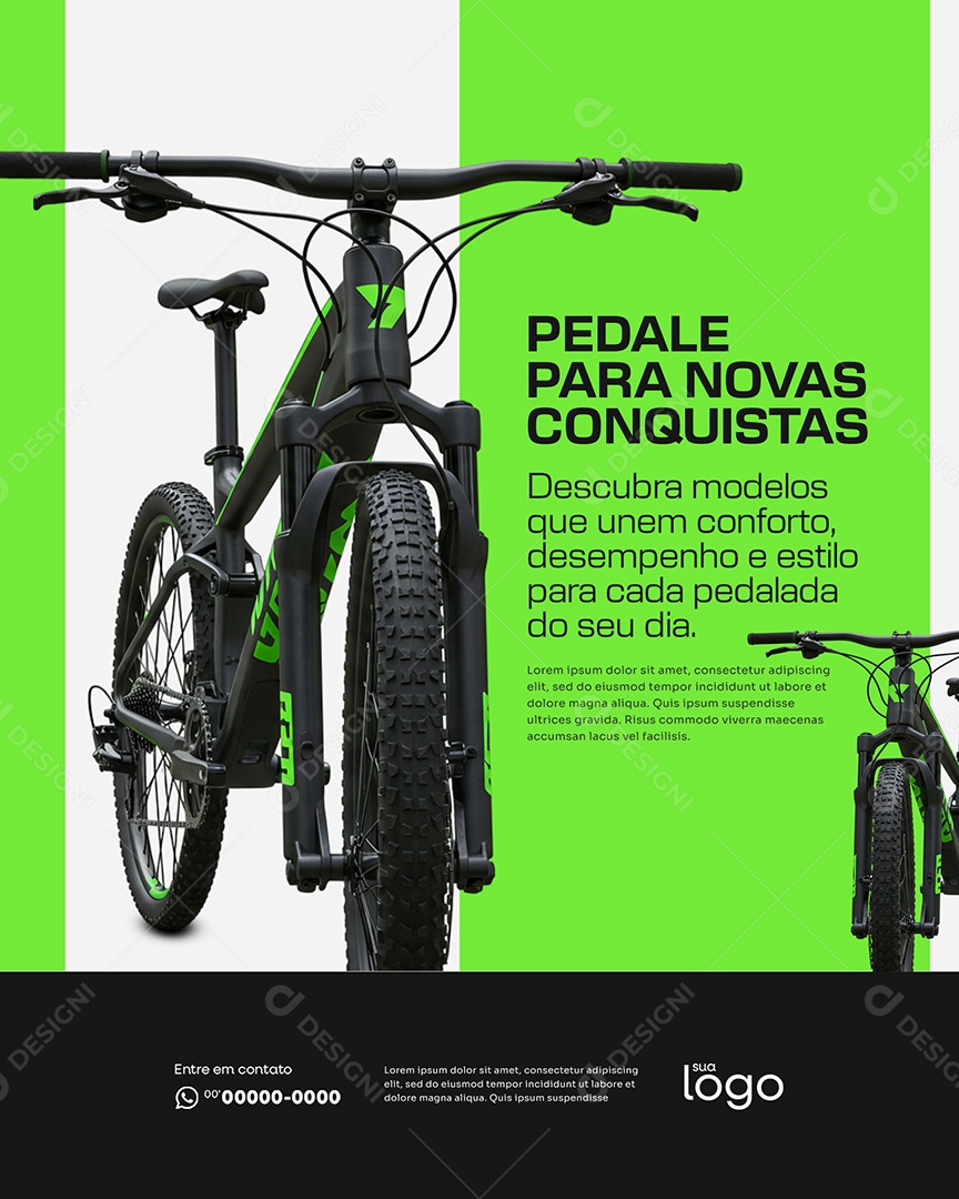 Loja de Bicicletas Pedade Para Novas Conquistas Social Media PSD Editável