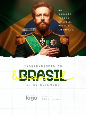 Dia da Independência do Brasil 07 de Setembro Social Media PSD Editável
