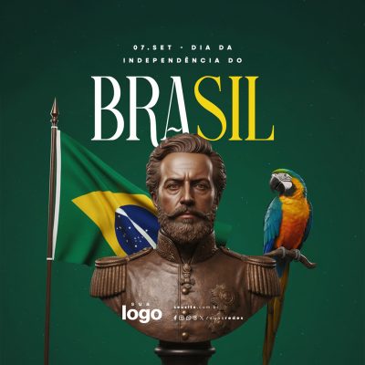 Dia da Independência do Brasil 07 de Setembro Social Media PSD Editável