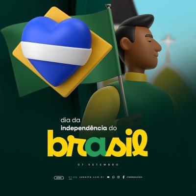 Dia da Independência do Brasil 07 de Setembro Social Media PSD Editável
