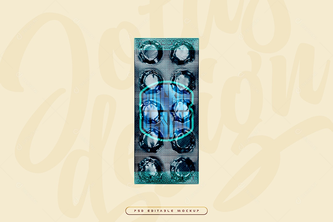 Capsulas de Café Mockup PSD Editável