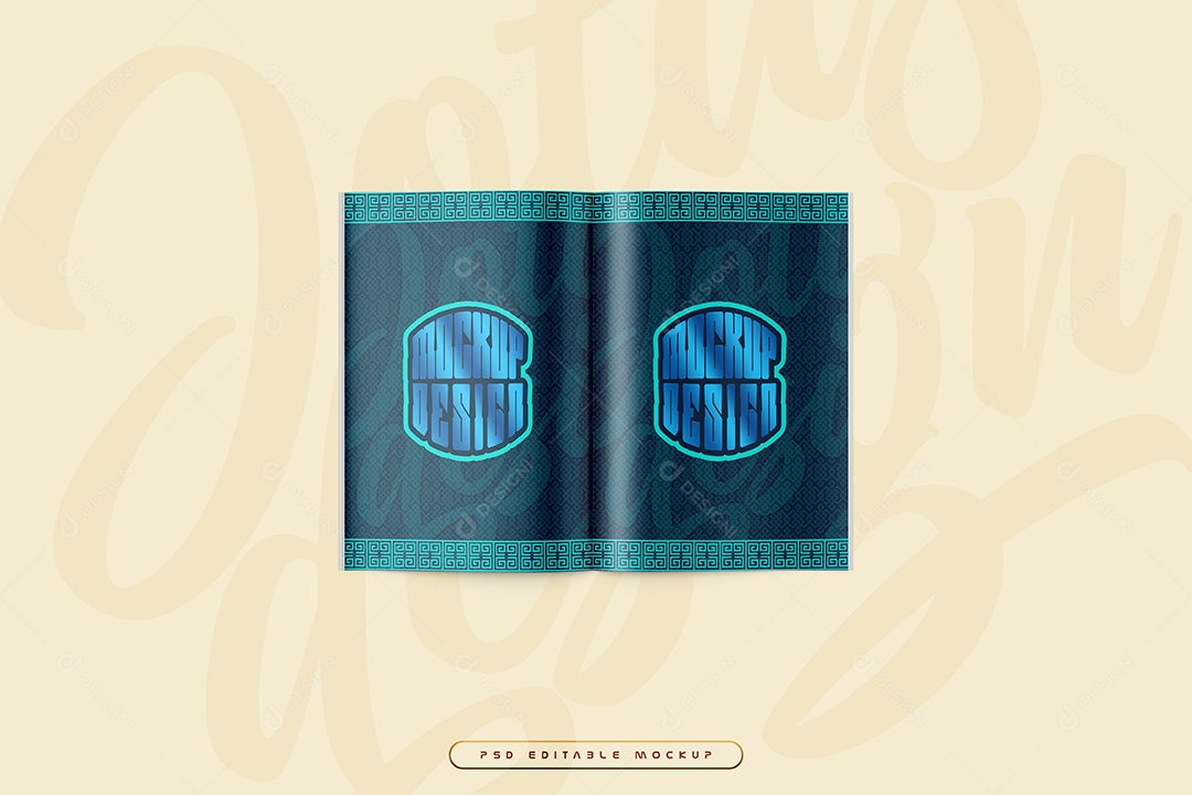 Adesivos Quadrados Mockup PSD Editável