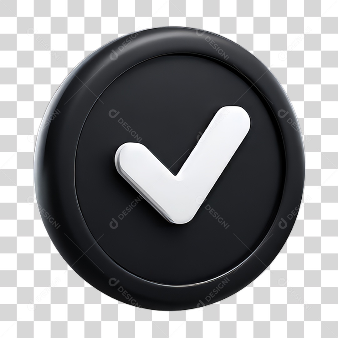 Ícone Símbolo Correto Certo Ok PNG Transparente