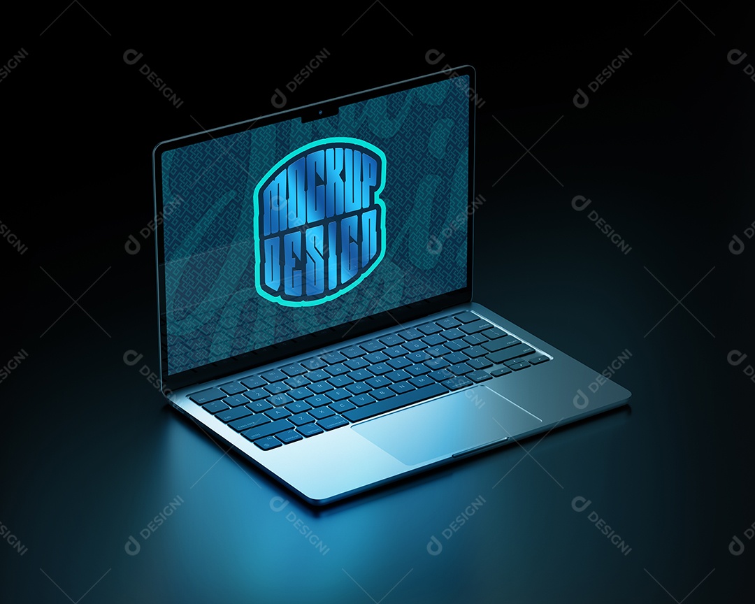 Notebook Mockup PSD Editável