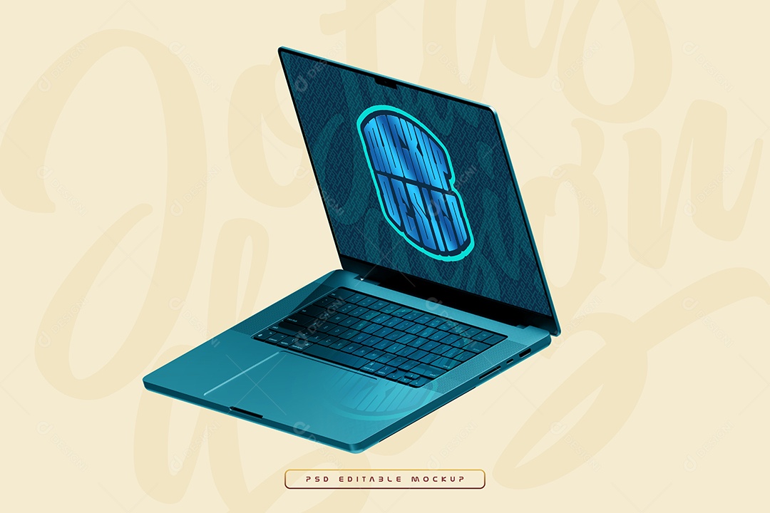 Notebook Mockup PSD Editável