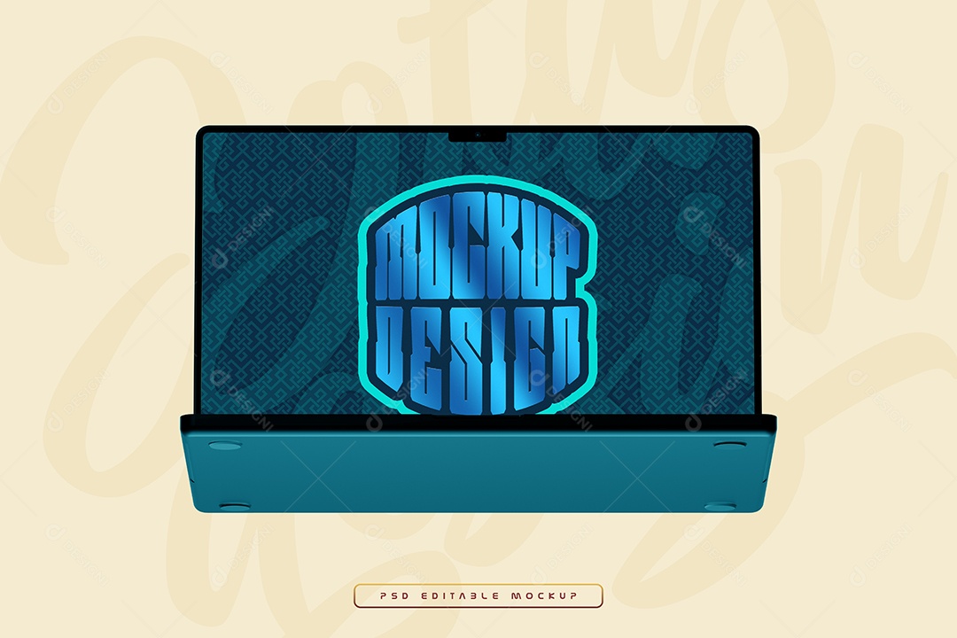 Notebook Mockup PSD Editável