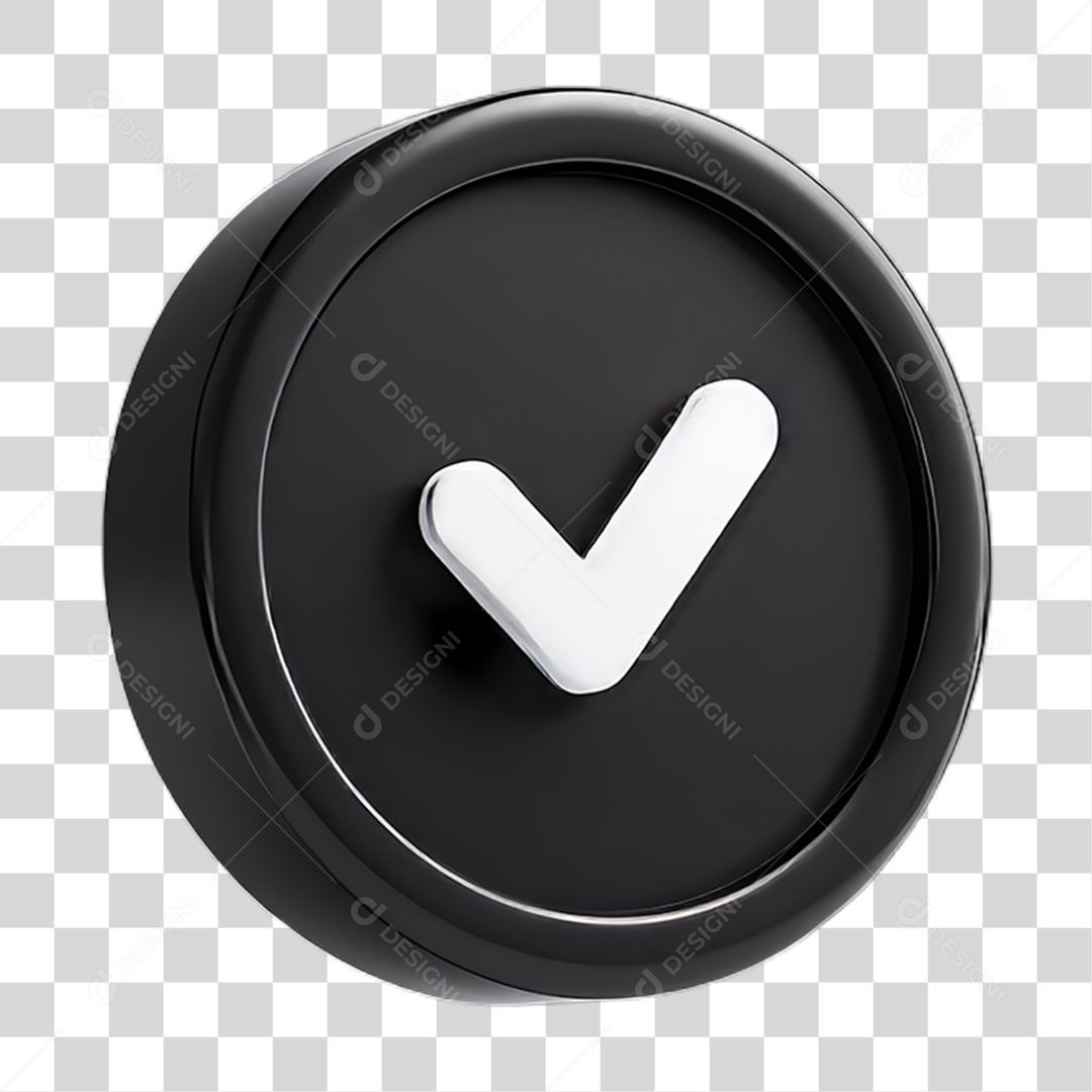 Ícone Símbolo Correto Certo Ok PNG Transparente