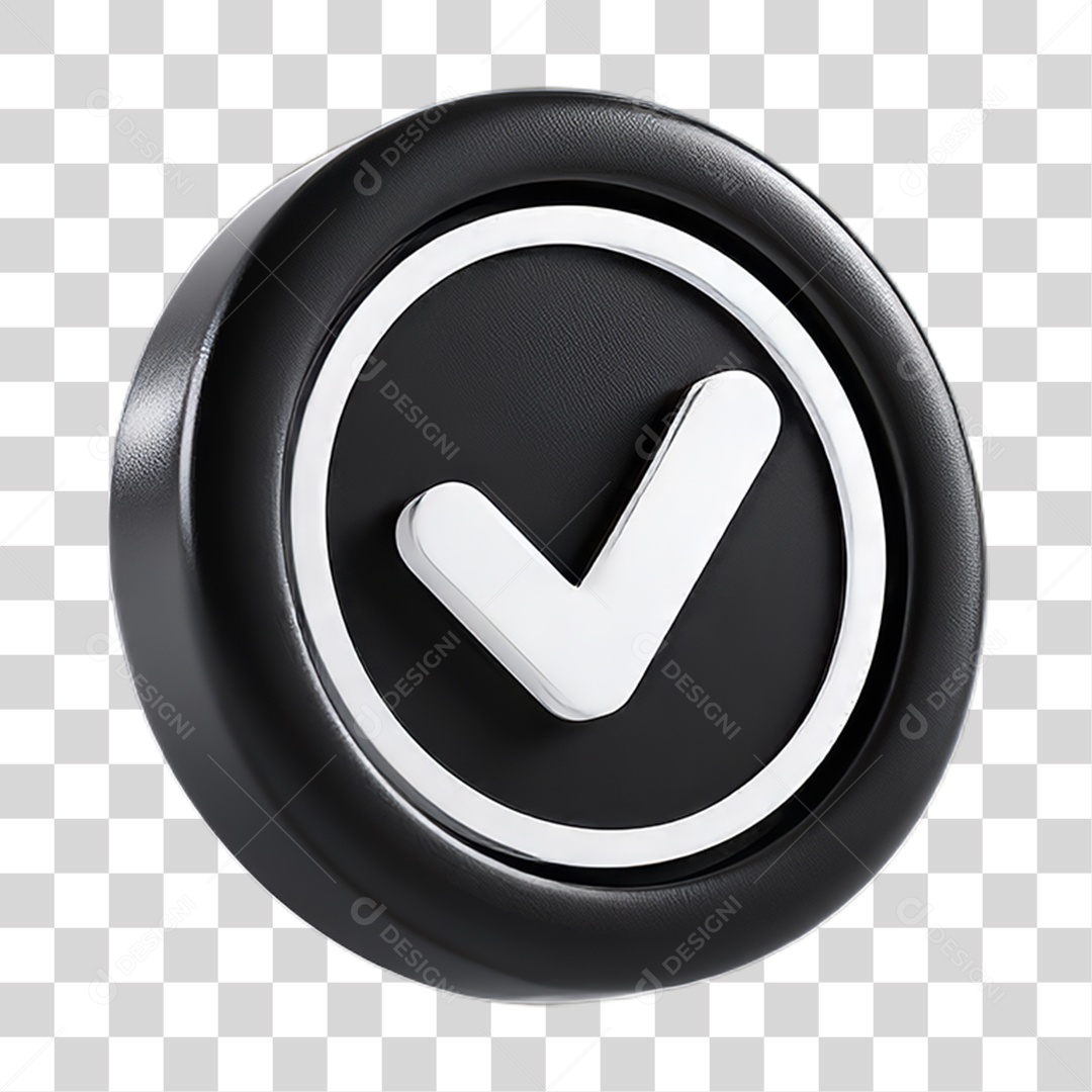 Ícone Símbolo Correto Certo Ok PNG Transparente