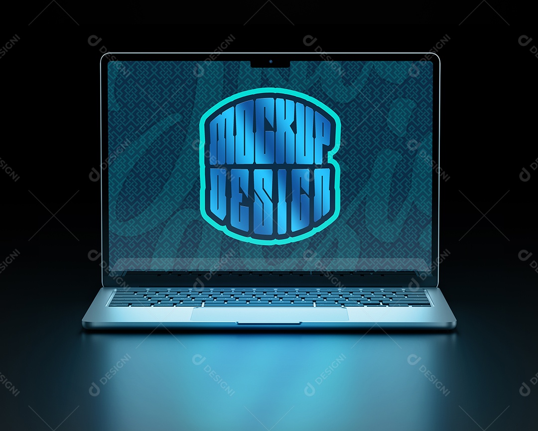 Notebook Mockup PSD Editável