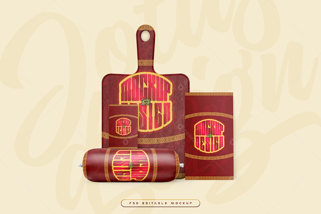 Kit Churrasco Mockup PSD Editável