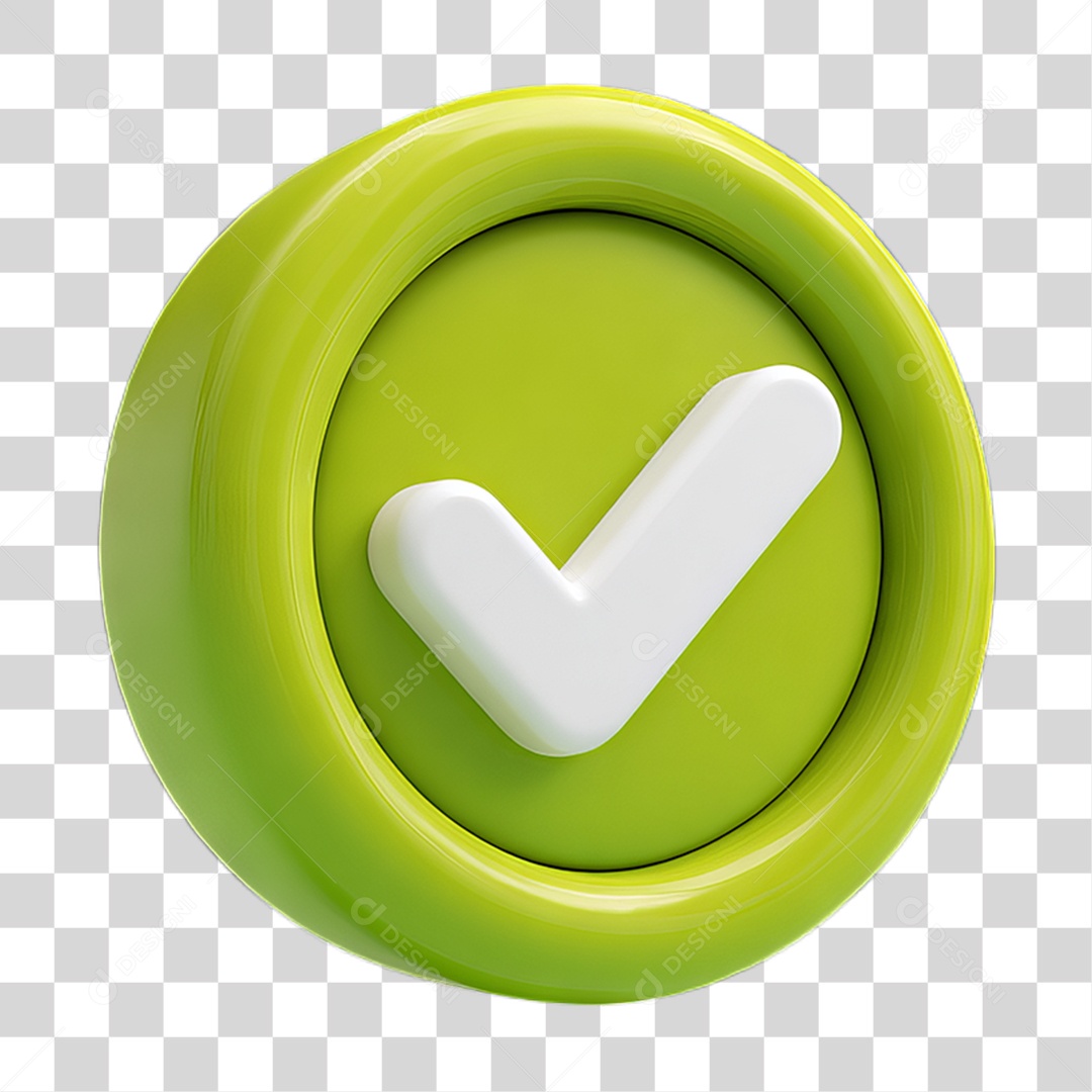 Ícone Símbolo Correto Certo Ok PNG Transparente