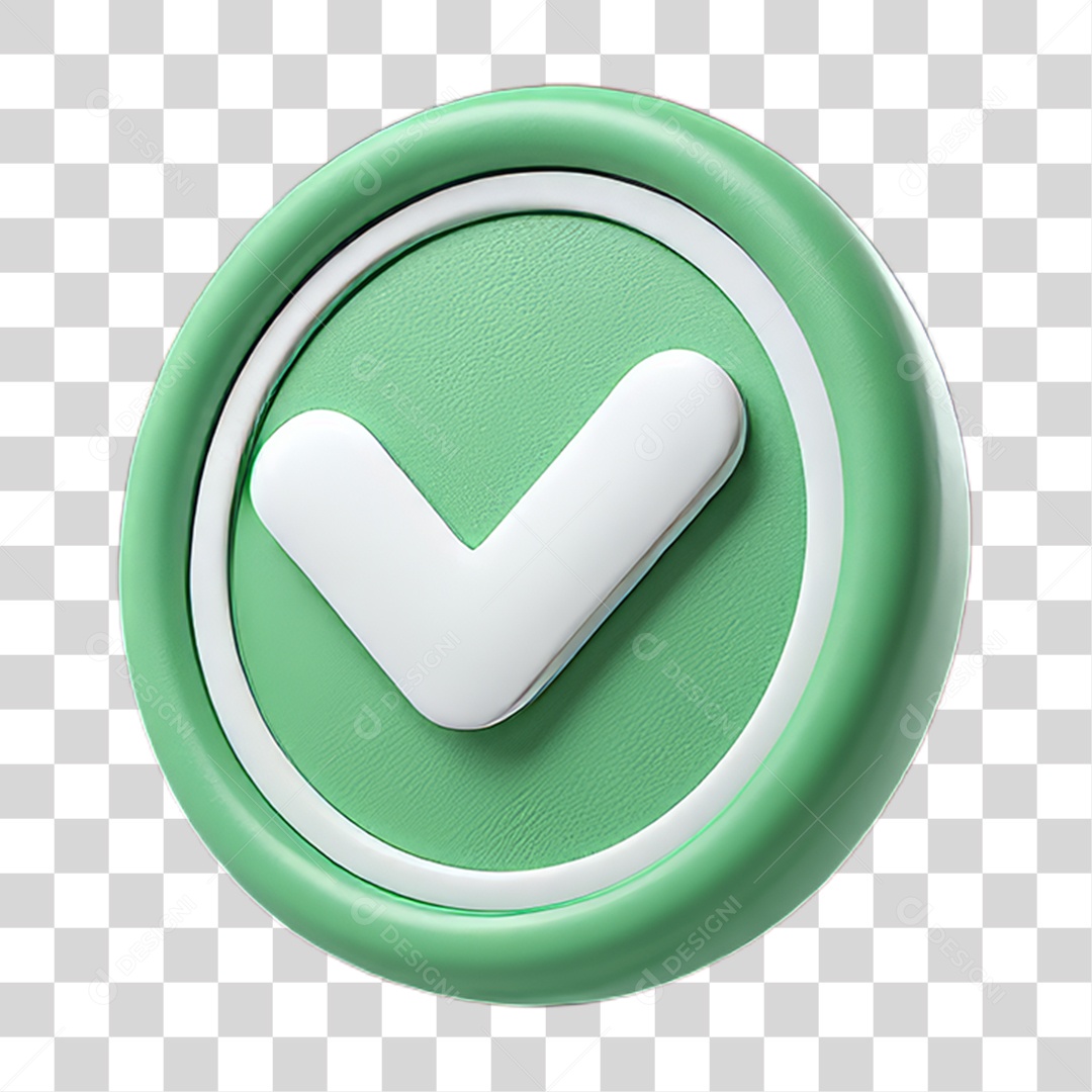 Ícone Símbolo Correto Certo Ok PNG Transparente