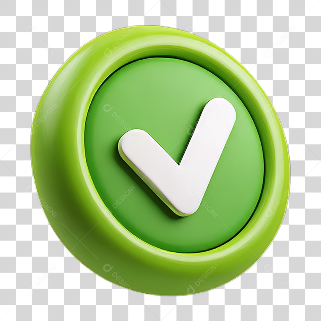 Ícone Símbolo Correto Certo Ok PNG Transparente