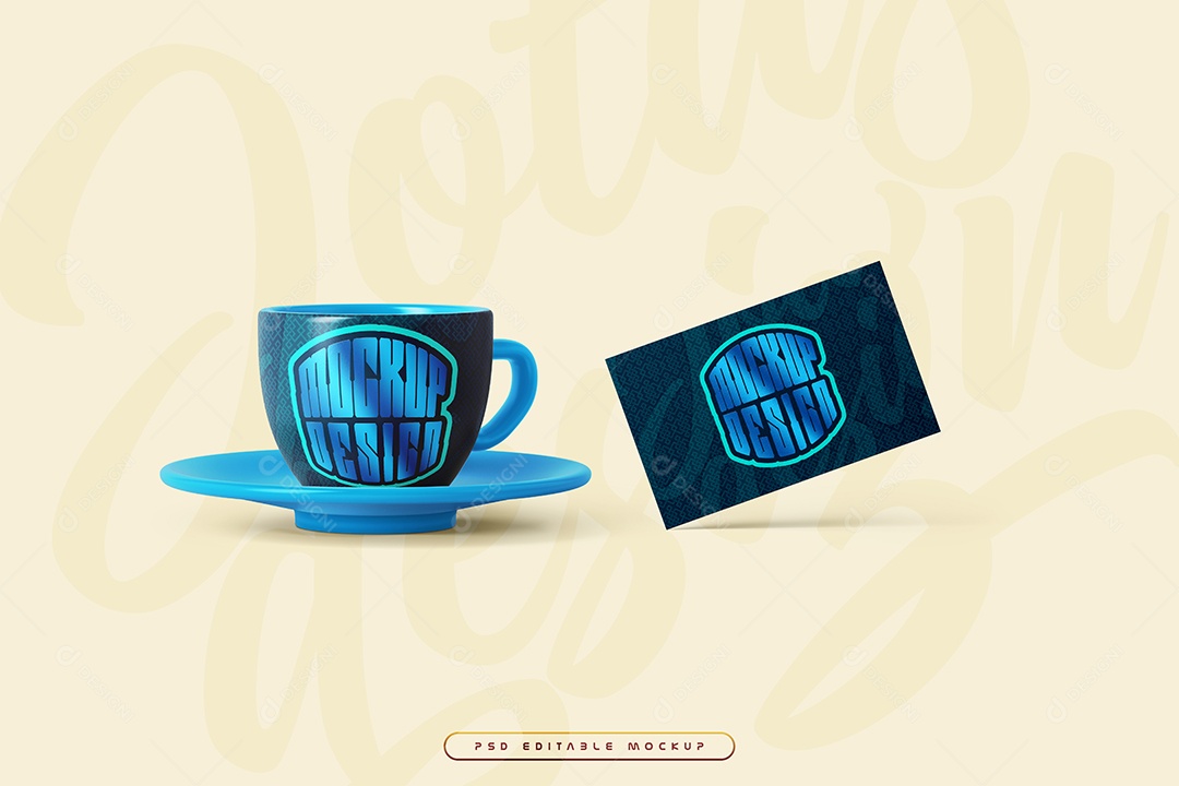 Xícara de Café Mockup PSD Editável