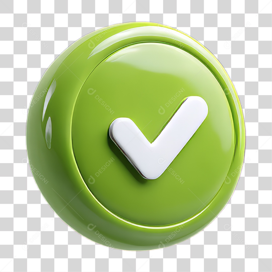 Ícone Símbolo Correto Certo Ok PNG Transparente