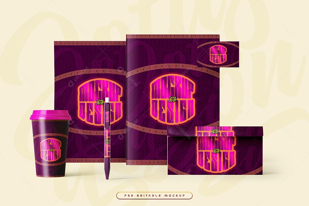 Copo de Café Mockup PSD Editável