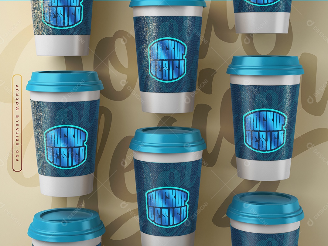 Copos de Café Mockup PSD