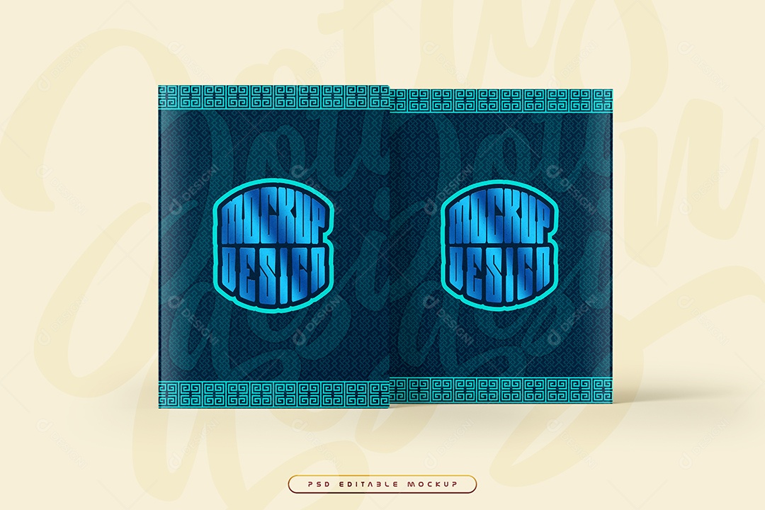 Adesivos Mockup PSD Editável