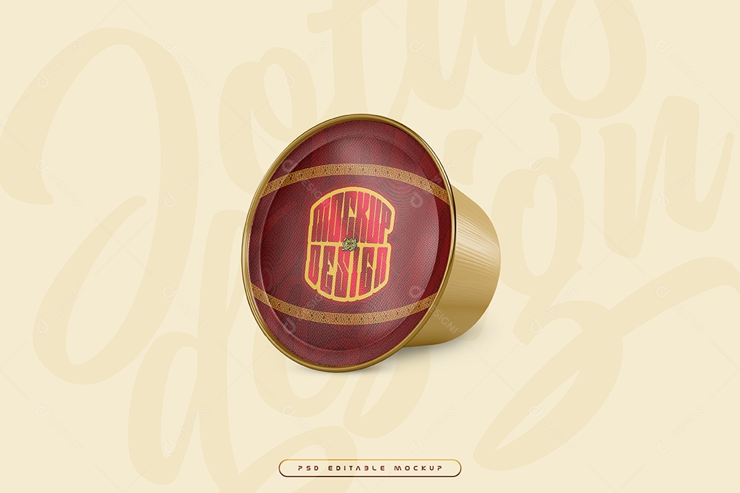 Pote de Sorvete PSD Editável Mockup