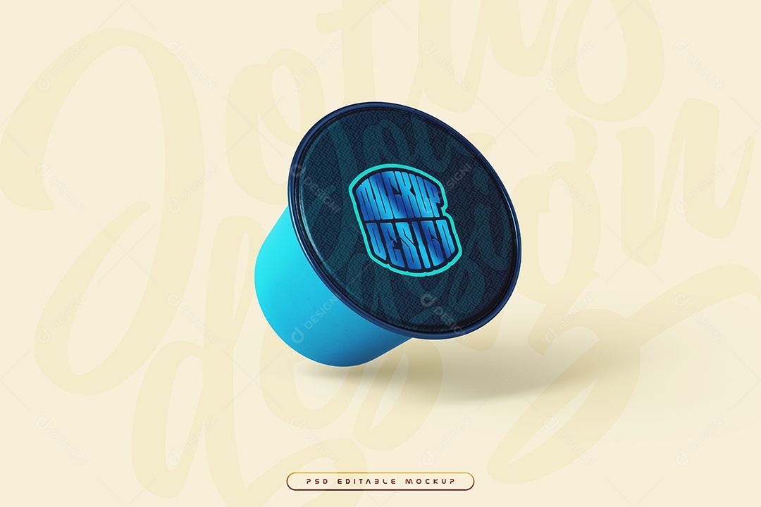 Pote de Sorvete PSD Editável Mockup