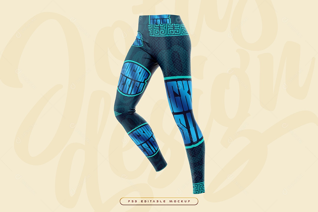 Calça Casual Feminina Mockup PSD Editável