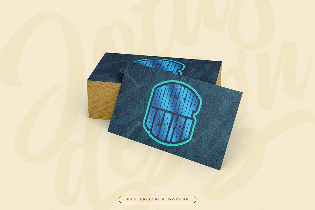 Mockup de Cartão de Visita PSD Editável