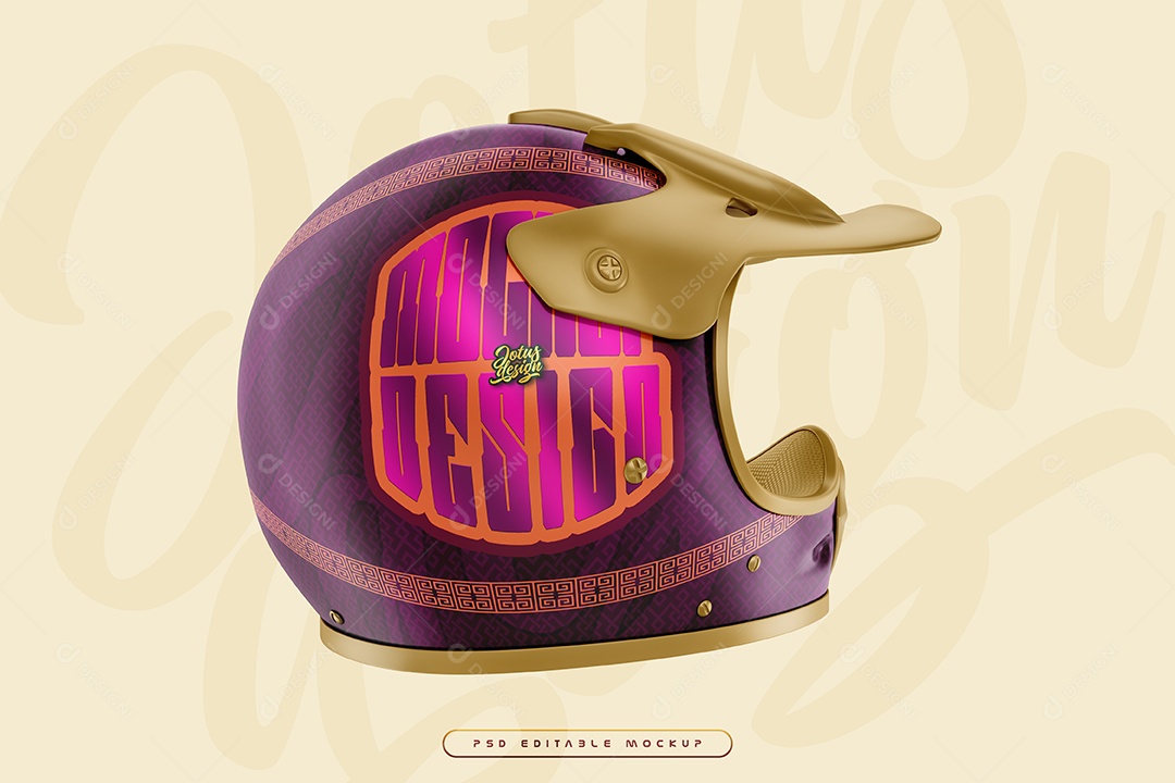 Mockup de Capacete PSD Editável