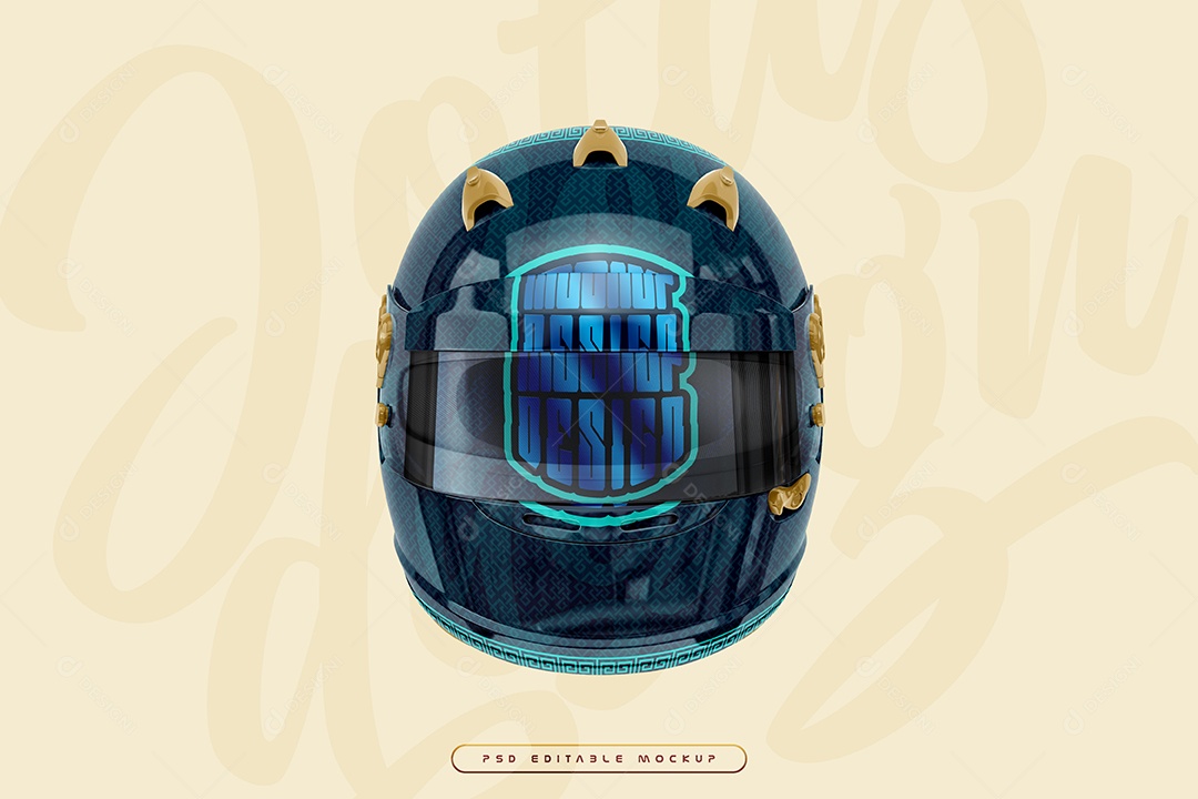 Mockup de Capacete PSD Editável