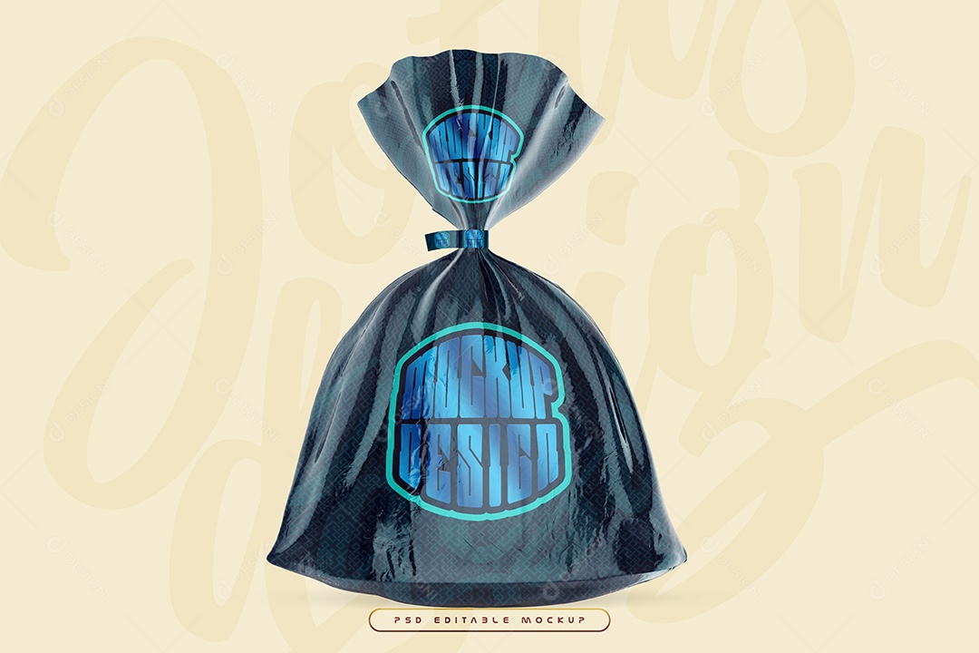 Mockup Embalagem de Pão PSD Editável