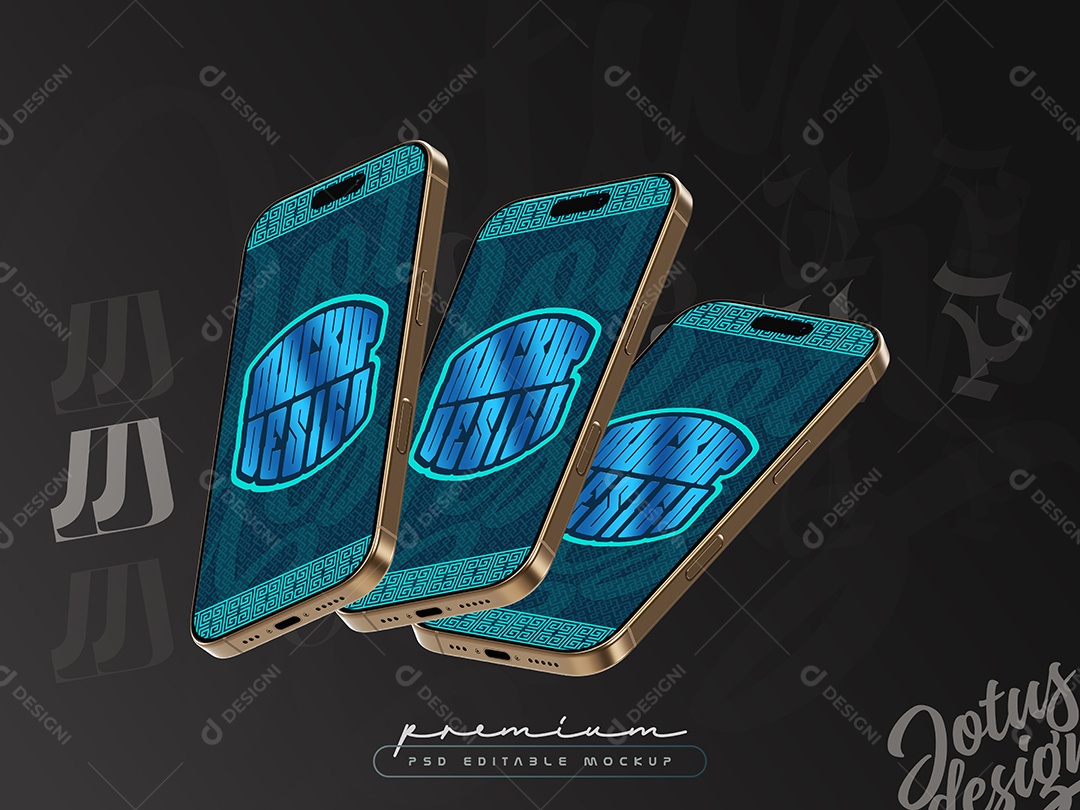 Mockup de Celulares PSD Editável