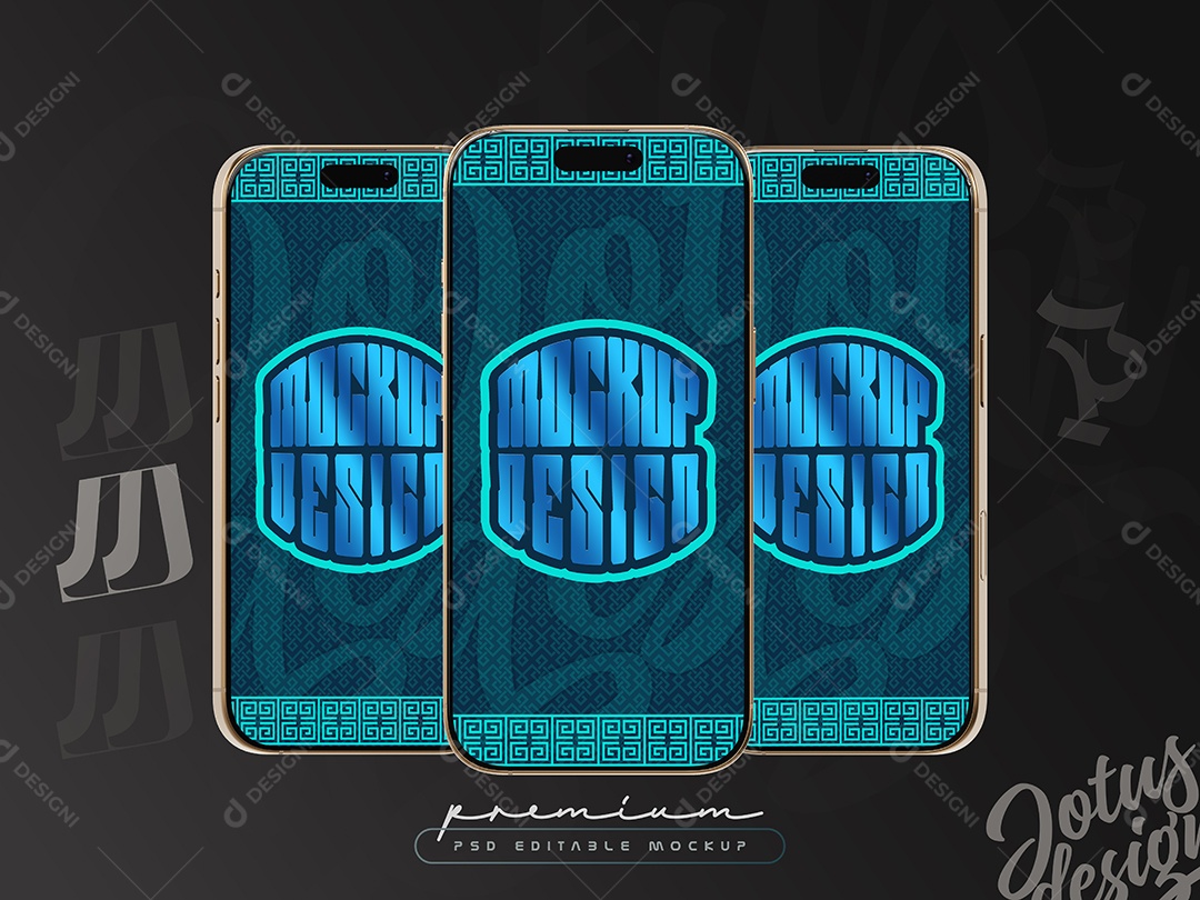 Mockup de Celulares PSD Editável