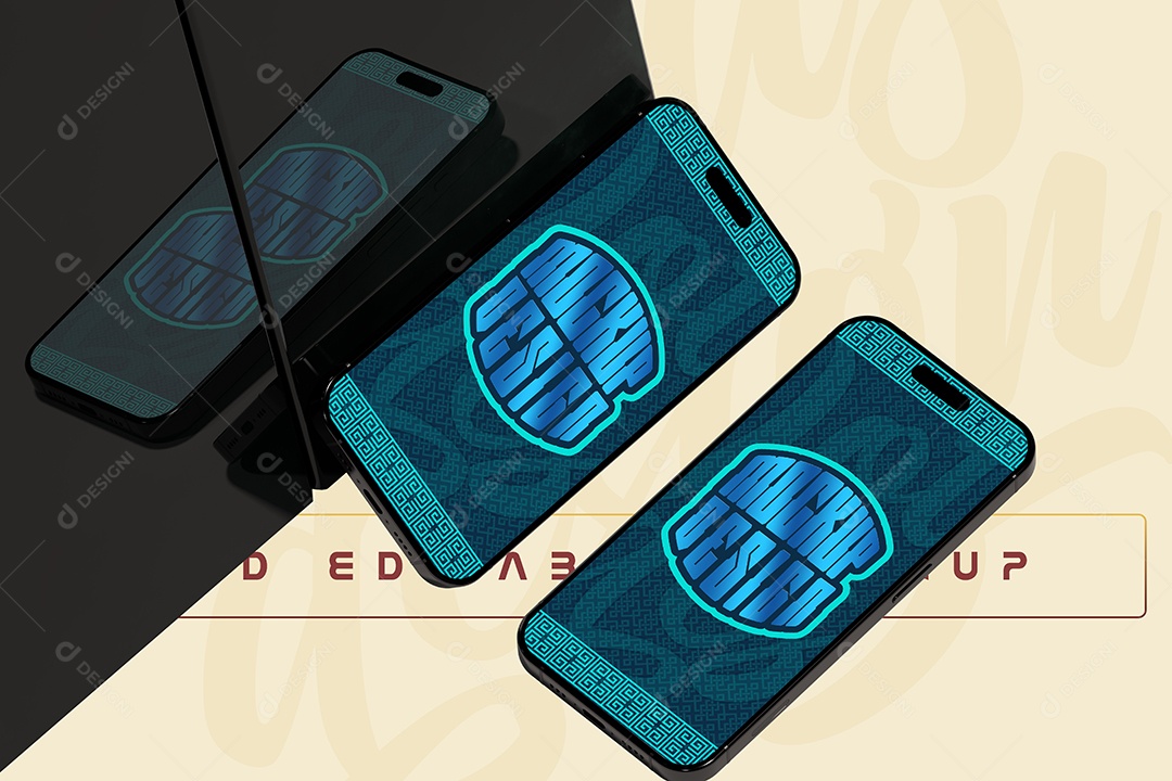 Mockup de Celulares Smartphones PSD Editável
