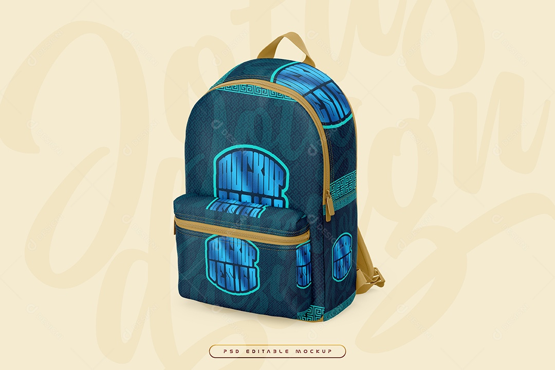 Mochila Mockup PSD Editável