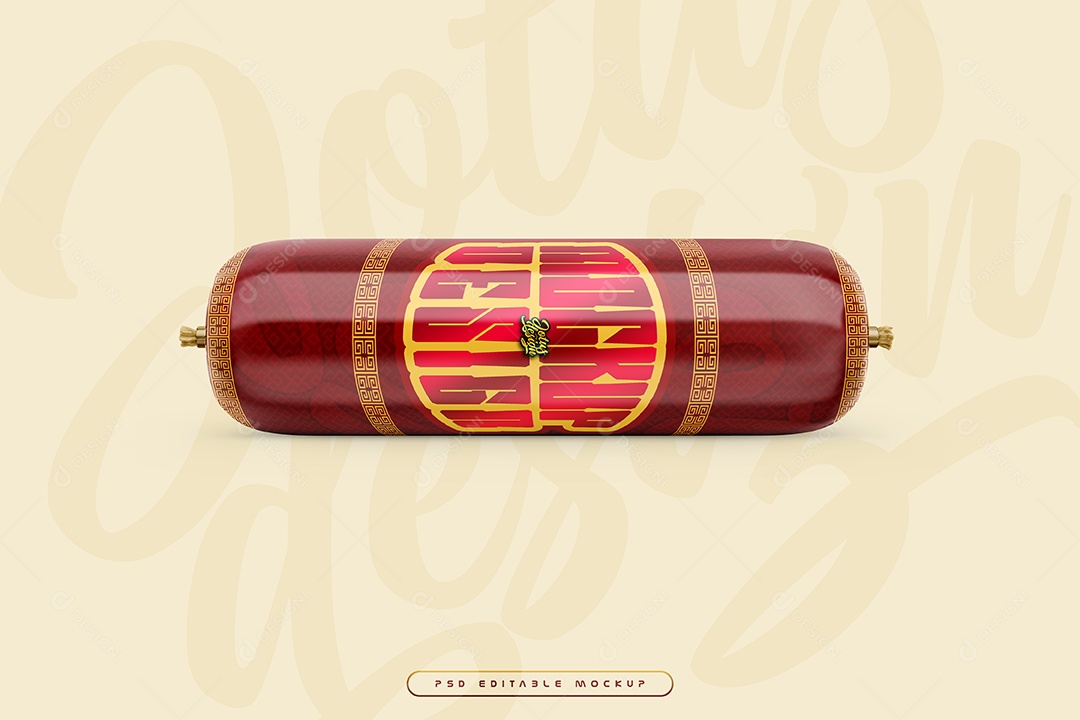 Mortadela Mockup PSD Editável