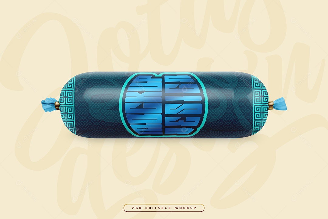 Mortadela Mockup PSD Editável