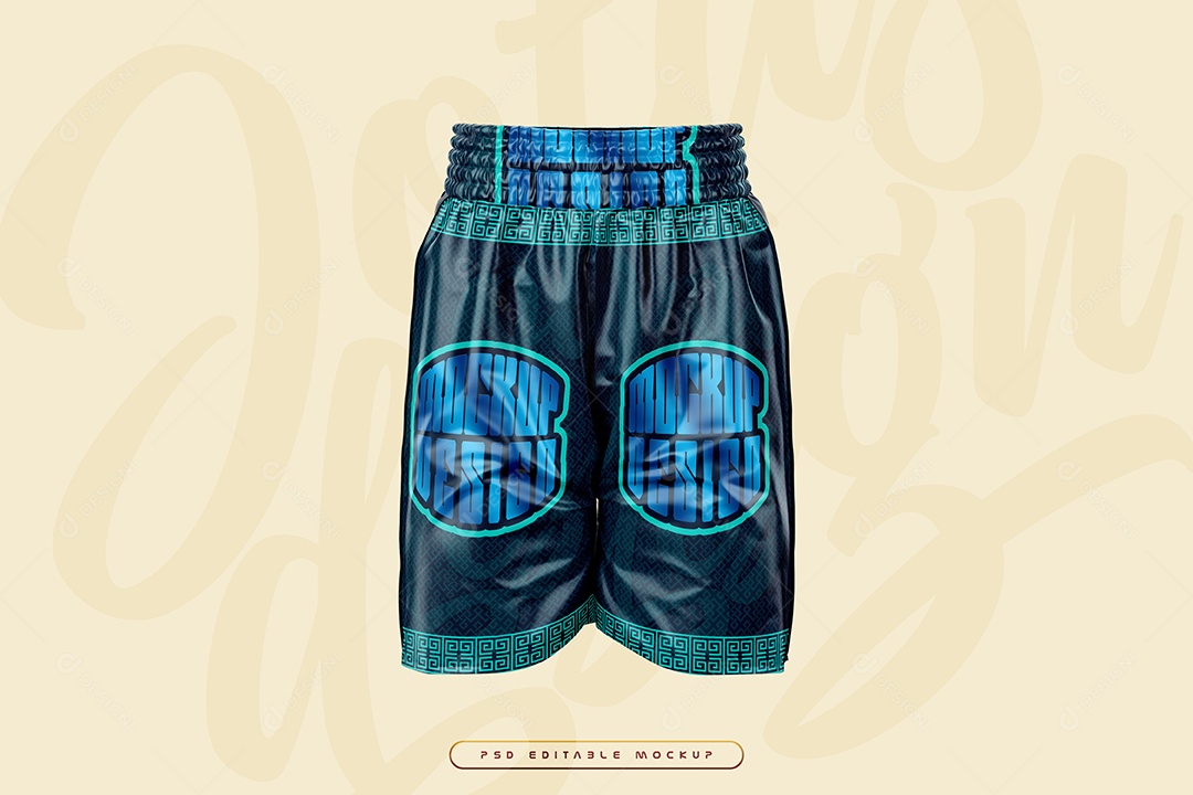 Mockup Short Masculino PSD Editável