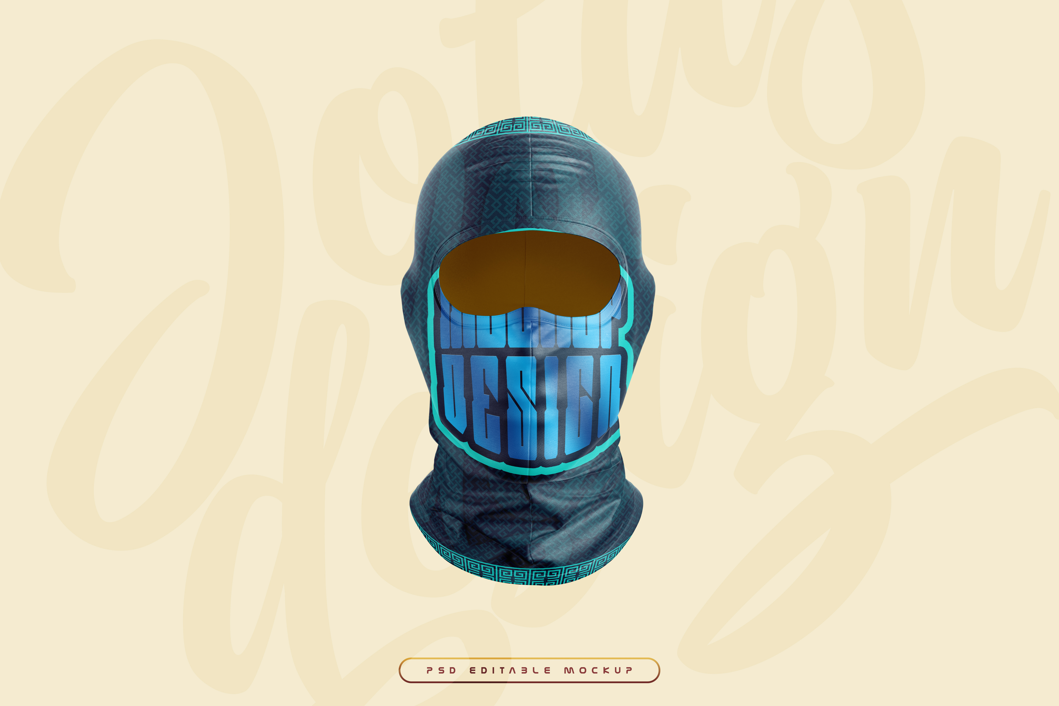 Balaclava Mockup PSD editável
