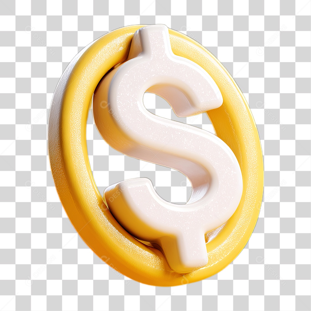 Ícone Símbolo Cifrão Dinheiro PNG Transparente