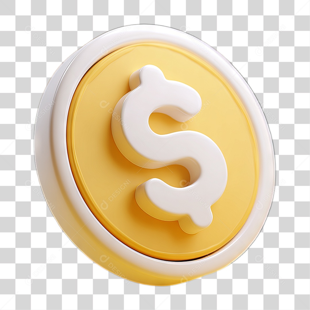 Ícone Símbolo Cifrão Dinheiro PNG Transparente