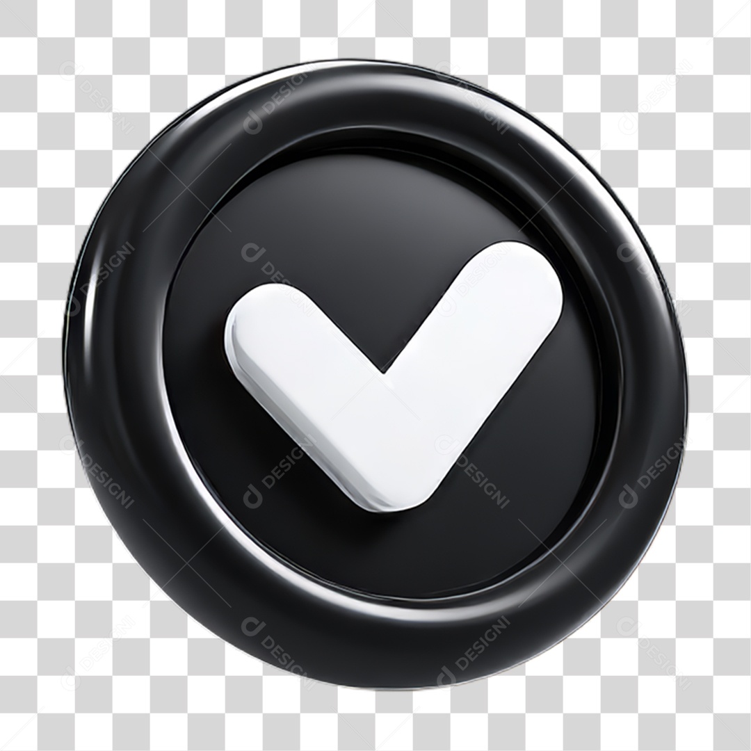 Ícone Símbolo Correto Certo Ok PNG Transparente