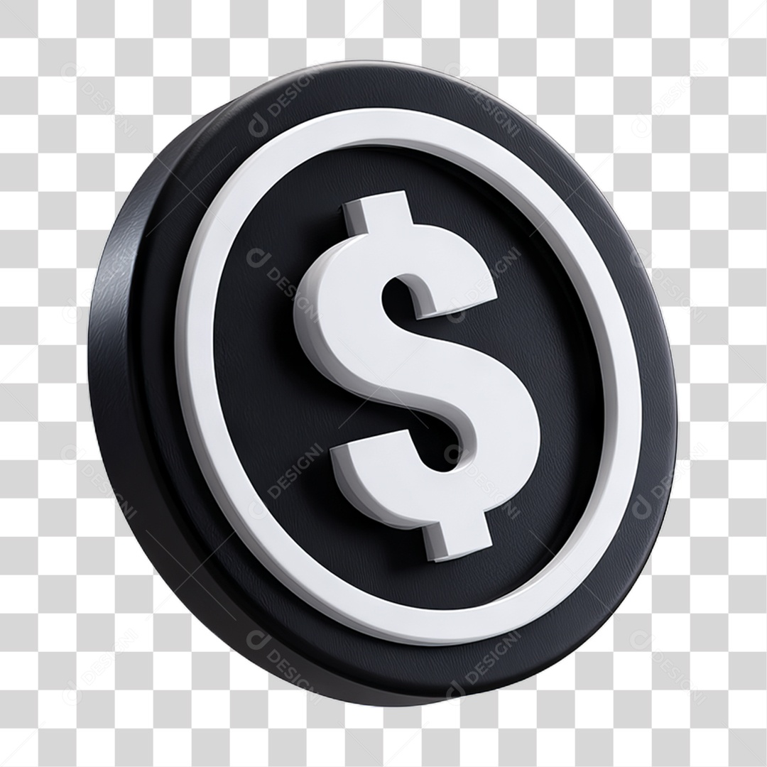 Ícone Símbolo Cifrão Dinheiro PNG Transparente