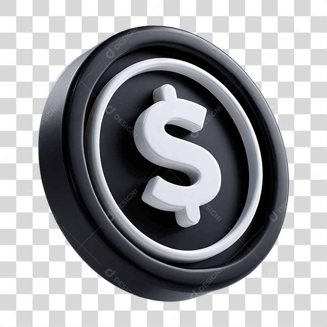 Ícone Símbolo Cifrão Dinheiro PNG Transparente