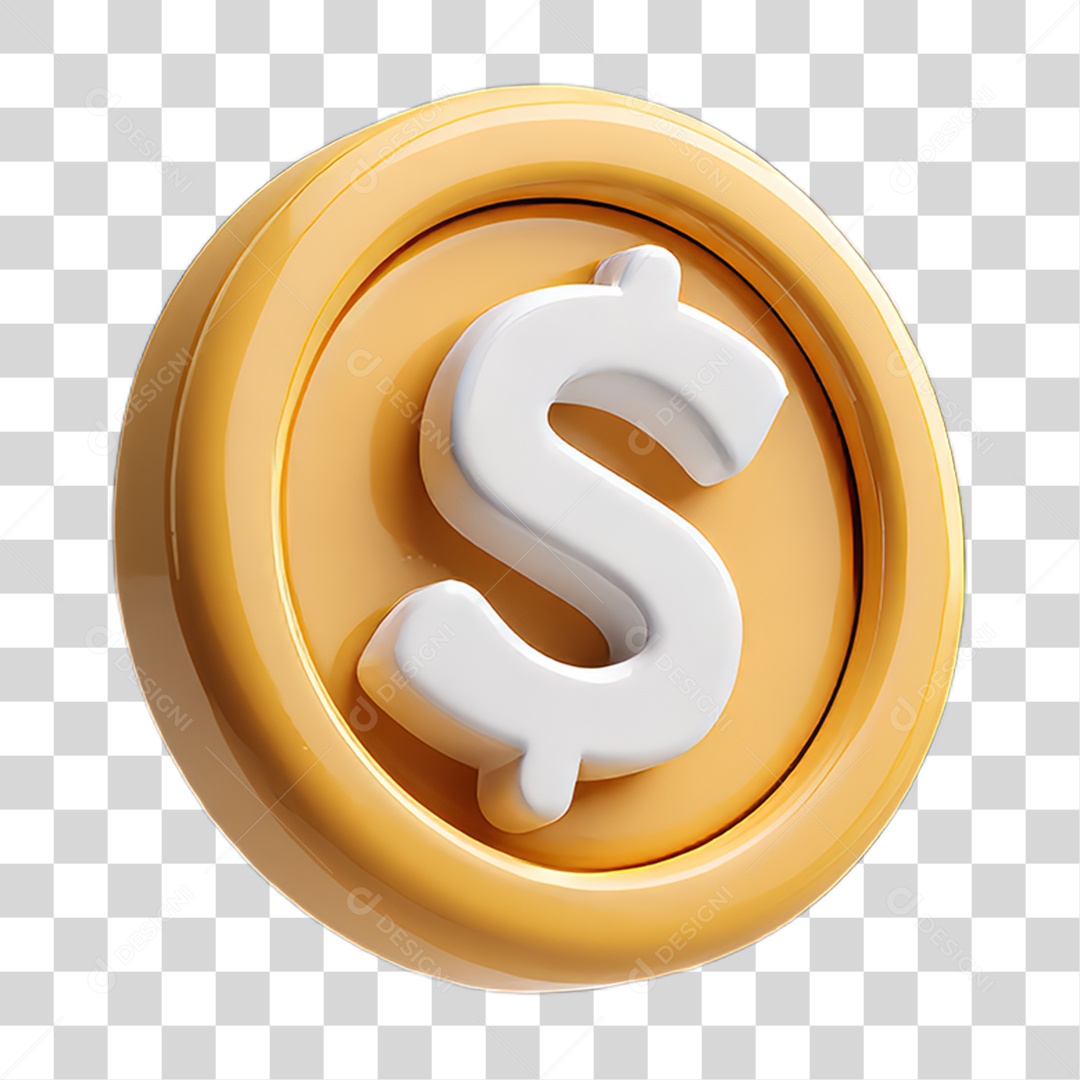 Ícone Símbolo Cifrão Dinheiro PNG Transparente