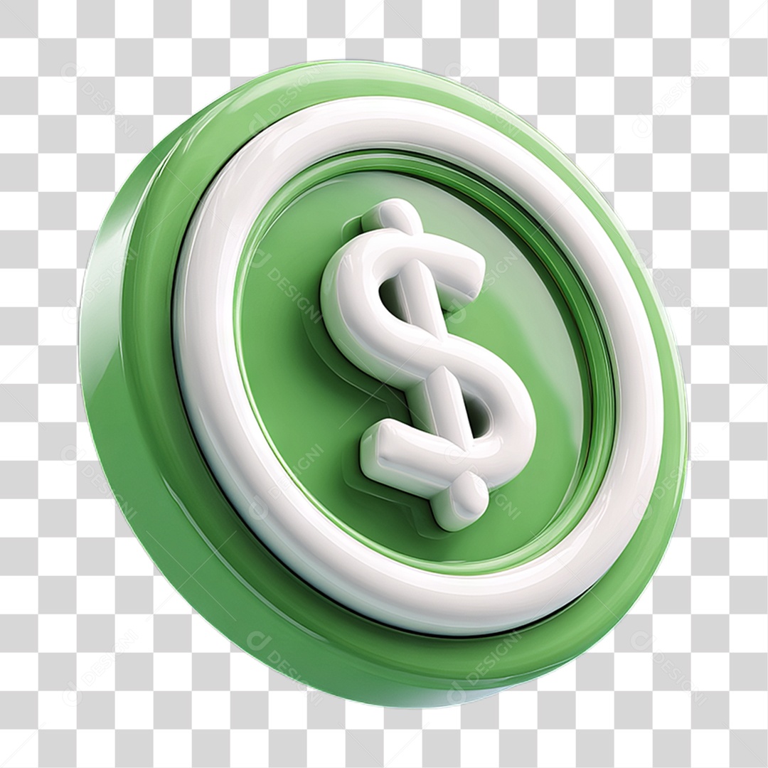 Ícone Símbolo Cifrão Dinheiro PNG Transparente